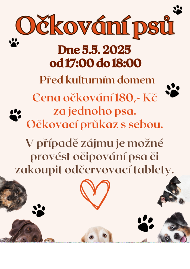 očkování psů
